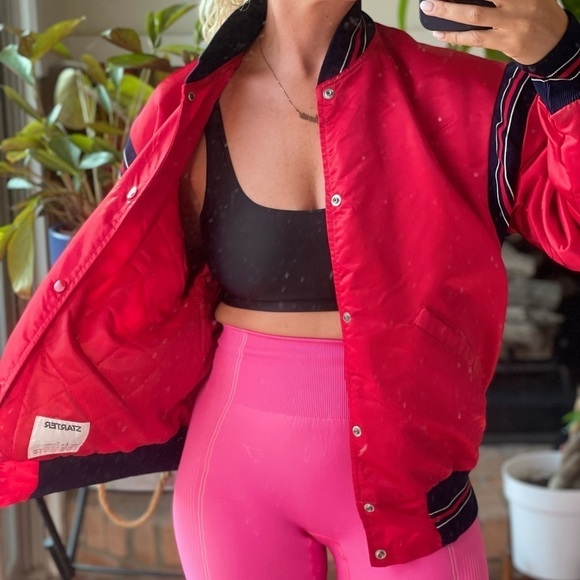 𝅺RETRO satin Starter jacket AS SEEN IN MAJOR LEAGUE - Picture 1 of 15